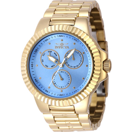 Invicta Men's Watch - Subaqua Blue Dial Yellow Gold Steel Bracelet Quartz | 46599 ,