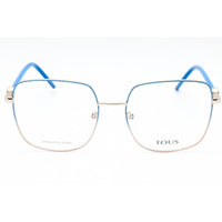 Tous Women's Eyeglasses - Shiny Light Gold/Yellow Metal Square Full Rim | VTO450 0SNA ,
