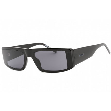 Hugo Men's Sunglasses - Black Plastic Rectangular Full Rim Frame | HG 1193/S 0807 IR ,