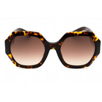 Chopard Women's Sunglasses - Shiny Havana Acetate Geometric Shape Frame | SCH362M 0722 ,