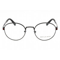 Bvlgari Men's Eyeglasses - Matte Black Metal Full Rim Round 50mm Frame | 0BV1119 128 ,