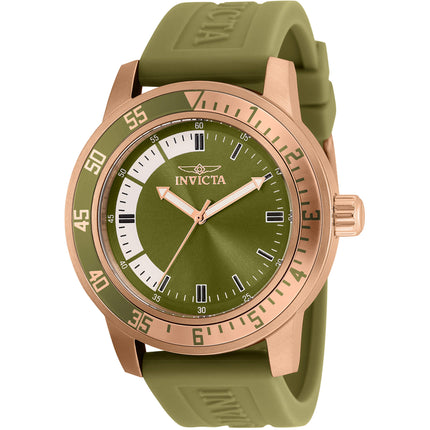 Invicta Men's Watch - Specialty Quartz White and Dark Green Dial Strap | 35685 ,