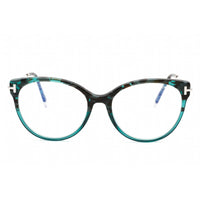 Tom Ford Women's Eyeglasses - Teal Havana Cat Eye Plastic Frame | FT5770-B 056 ,