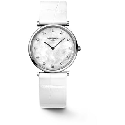 Longines Women's Watch - La Grande Classique Quartz White Leather Strap | L45124870 ,