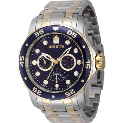 Invicta Men's Watch - Pro Diver Quartz Rotating Bezel Blue Dial TT Bracelet | 47001 ,