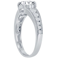 Classic Women's 7mm Round Channel Set Band Ring - W-2851 ,