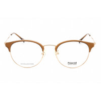 Polaroid Core Unisex Eyeglasses - Brown Round Metal Frame | PLD D404/G 009Q 00 ,