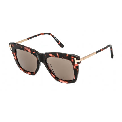 Tom Ford Women's Sunglasses - Havana/Other Plastic Cat Eye Full Rim Frame | FT0822 56E ,