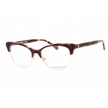 Kate Spade Women's Eyeglasses - Blue Havana Cat Eye Plastic Frame | MURIEL/G 0JBW 00 ,