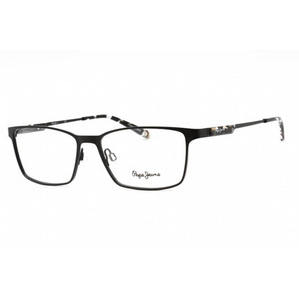 Pepe Jeans Women's Eyeglasses - Black Metal Rectangular Full Rim Frame | PJ1298 C1 ,