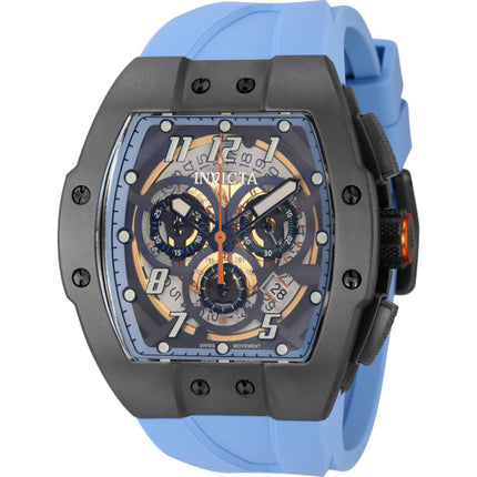 Invicta Men's Watch - JM Correa Quartz Chronograph Light Blue Silicone Strap | 44412 ,