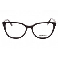 Bebe Women's Eyeglasses - Plum Acetate Full Rim Frame Clear Demo Lens | BB5201 500 ,