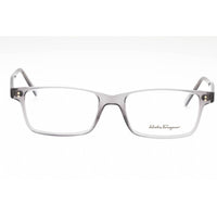 Salvatore Ferragamo Men's Eyeglasses - Transparent Grey Rectangular Frame | SF2914 020 ,