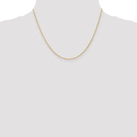 14K 1.35mm Carded Cable Rope Chain | 10RY ,