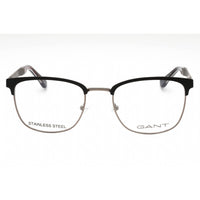 Gant Men's Eyeglasses - Matte Black Metal Rectangular Full Rim Frame | GA3181 002 ,