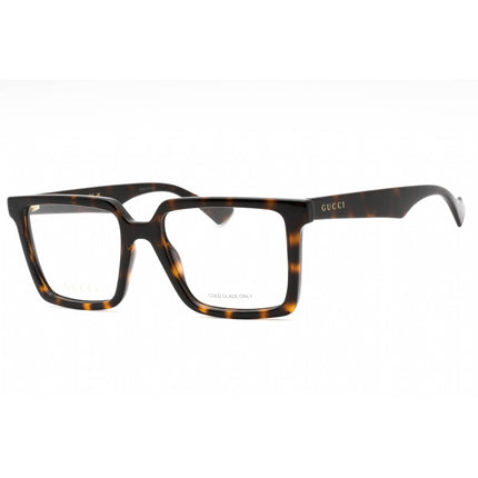 Gucci Men's Eyeglasses - Tortoise Plastic Full Rim Rectangular Frame | GG1540O 006 ,