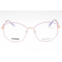 Moschino Love Women's Eyeglasses - Lilac Gold Copper Geometric Frame | MOL623 0LTA 00 ,