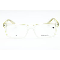 Calvin Klein Jeans Men's Eyeglasses - Crystal Clear Square Shape Frame | CKJ23612 971 ,