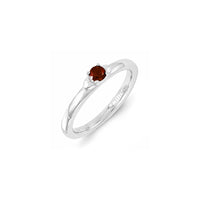 Sterling Silver Stackable Expressions Garnet Ring | QSK1299 ,