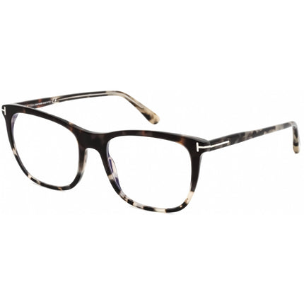 Tom Ford Men's Eyeglasses - Havana/Other Acetate Square Full Rim Frame | FT5672-B 056 ,