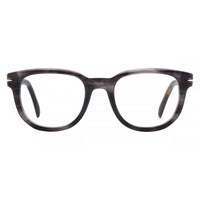David Beckham Men's Eyeglasses - Grey Horn Acetate Oval Full Rim Frame | DB-7097 02W8 ,
