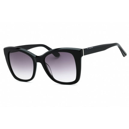 Calvin Klein Women's Sunglasses - Black Acetate Cat Eye Full Rim Frame | CK22530S 001 ,