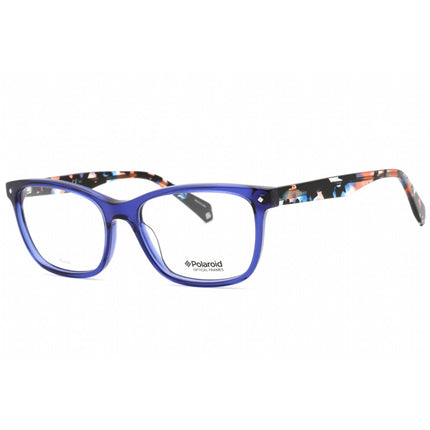 Polaroid Core Women's Eyeglasses - Blue Cat Eye Full Rim Frame | Pld D 338 0PJP 00 ,