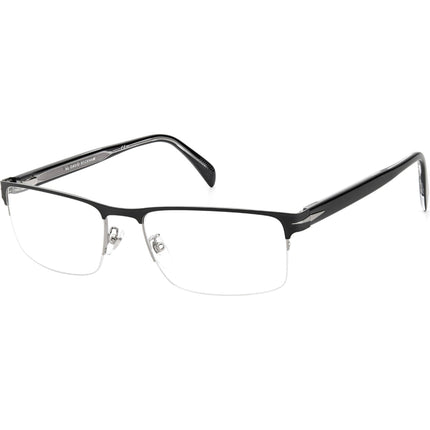 David Beckham Men's Eyeglasses - Matte Black Ruthenium Half Rim Frame | DB-1068 0TI7 ,
