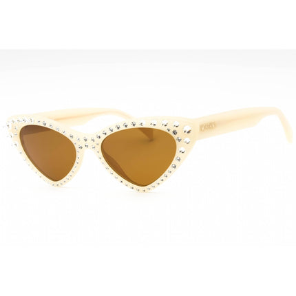 Moschino Women's Sunglasses - Ivory Cat Eye Full Rim Frame | MOS006/S/STR 0SZJ 70 ,