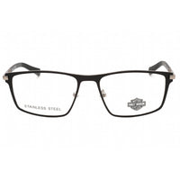 Harley Davidson Men's Eyeglasses - Black Metal Rectangular Full Rim Frame | HD0978 005 ,