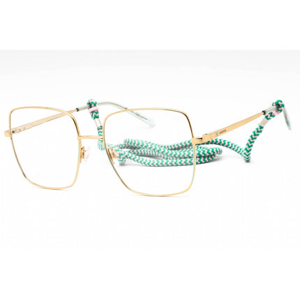 M Missoni Women's Eyeglasses - Gold Green Metal Full Rim Square | MMI 0021 0PEF 00 ,