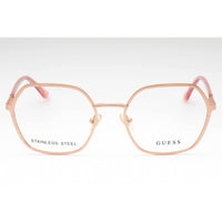 Guess Women's Eyeglasses - Matte Rose Gold Metal Geometric Full Rim Frame | GU2912 029 ,