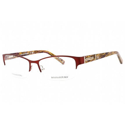 Banana Republic Women's Eyeglasses - Bordeaux Metal Half Rim Frame | Jordyn 023B 00 ,