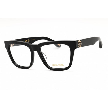 Roberto Cavalli Women's Eyeglasses - Black Acetate Square Full Rim | VRC026M 0700 ,