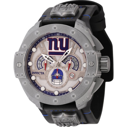 Invicta Men's Watch - NFL New York Giants Chronograph Silver and Black Strap | 45119 ,