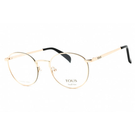 Tous Women's Eyeglasses - Shiny Rose Gold Metal Round Full Rim Frame | VTO443L 0301 ,