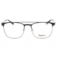 Pepe Jeans Men's Eyeglasses - Grey Metal Rectangular Frame Clear Demo Lens | PJ1302 C2 ,