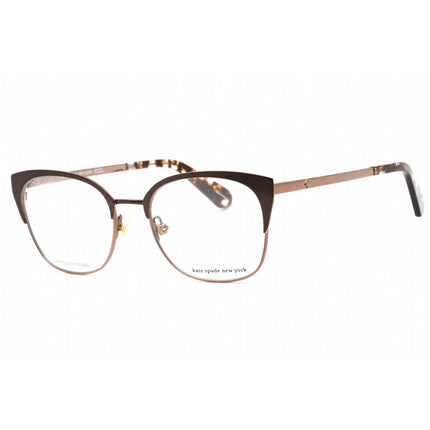 Kate Spade Women's Eyeglasses - Brown Cat Eye Frame Clear Demo Lens | Kalie 009Q 00 ,