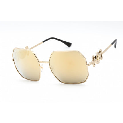 Versace Women's Sunglasses - Geometric Frame Brown Mirror Gold Lens | 0VE2248 10027P ,