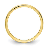 10K Gold 1.2mm Bead Stackable Band | 1STK18-120Y ,
