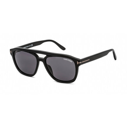 Tom Ford Women's Sunglasses - Shiny Black Plastic Frame Smoke Lens | FT0776-N 01A ,