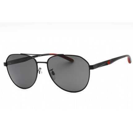 Emporio Armani Men's Sunglasses - Matte Black Aviator Full Rim Frame | 0EA2129D 300187 ,