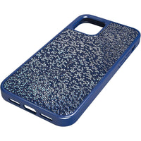 Swarovski Smartphone Case - Glam Rock iPhone 12/12 Pro Crystals Blue | 5616361 ,
