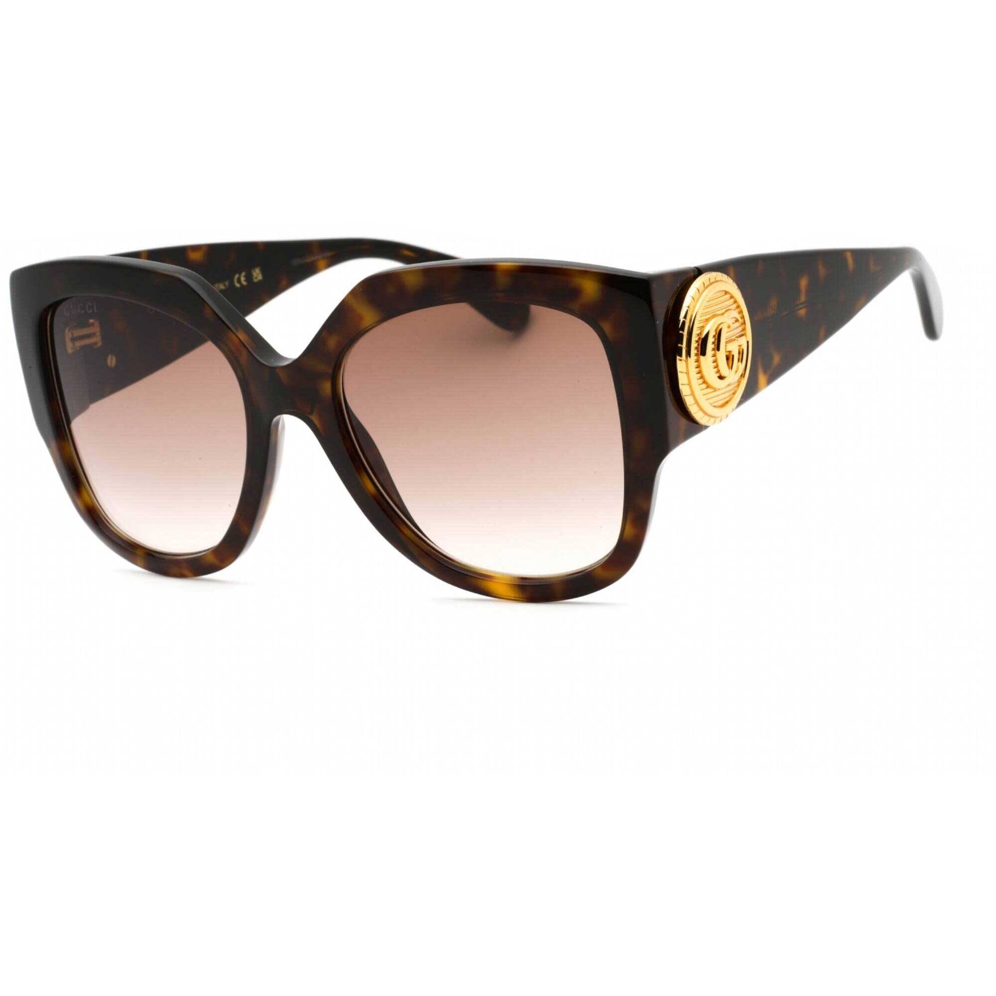 Gucci Women's Sunglasses - Havana Cat Eye Full Rim Plastic