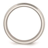 Stainless Steel Grooved and Beaded 6mm Polished Band | SR95 ,