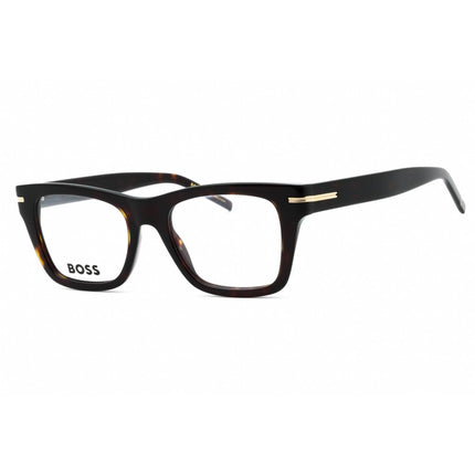 Hugo Boss Women's Eyeglasses - Havana Plastic Square Shape Frame | BOSS 1522 0086 00 ,