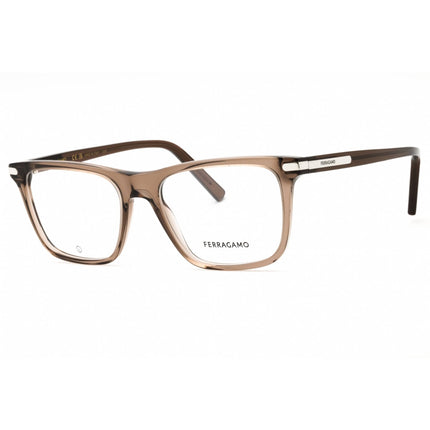 Salvatore Ferragamo Men's Eyeglasses - Transparent Sand Full Rim Frame | SF2959N 278 ,