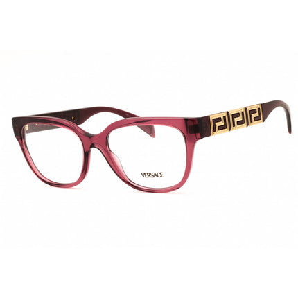 Versace Women's Eyeglasses - Transparent Violet Plastic Full Rim Frame | 0VE3338 5209 ,