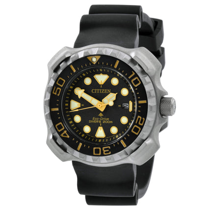 Citizen Men's Watch - Promaster Eco-Drive Black Dial Polyurethane Strap | BN0220-16E ,