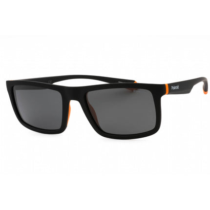Polaroid Core Men's Sunglasses - Black Orange Frame Grey Lens | PLD 2134/S 08LZ M9 ,